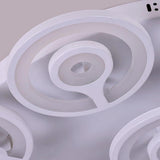 Modern Geometric Flower Shape LED Flush Mount Ceiling Light in White Finish