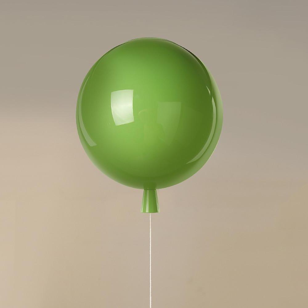Modern Glass Air Balloon LED Flush Mount Ceiling Lamp for Playrooms and Bedrooms