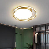 Minimalist Round LED Flush Mount Ceiling Light Ultra Thin 20 Inch Metal Fixture
