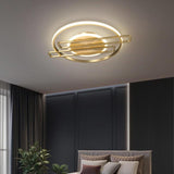 Modern Circular Linear LED Ceiling Light Dimmable Nordic Cluster Flush Mount Metal Fixture