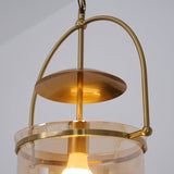Lorford Cup Glass Pendant Light Elegant Gold Finish Hanging Ceiling Lamp for Modern Kitchens