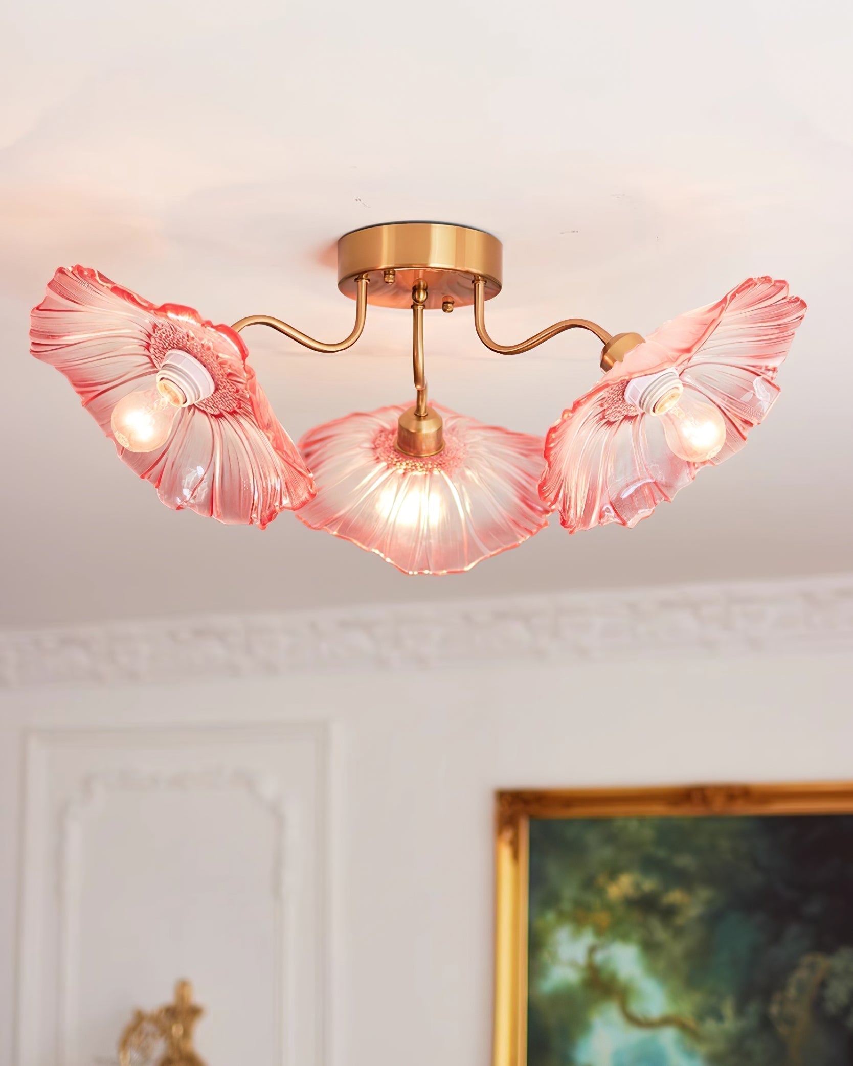 lotus-leaf-frosted-glass-ceiling-light-modern-gold-chandelier-for-living-room