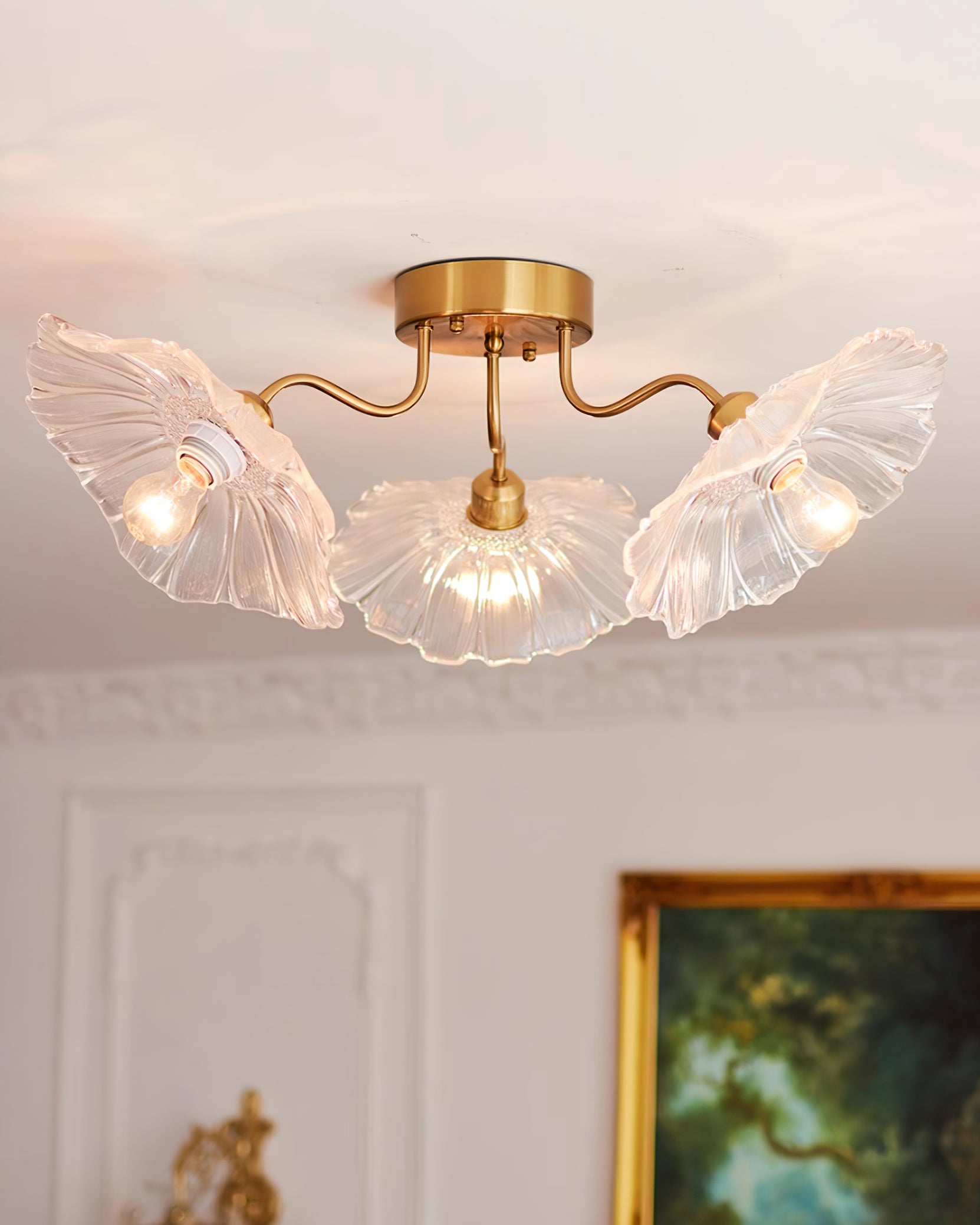 lotus-leaf-frosted-glass-ceiling-light-modern-gold-chandelier-for-living-room