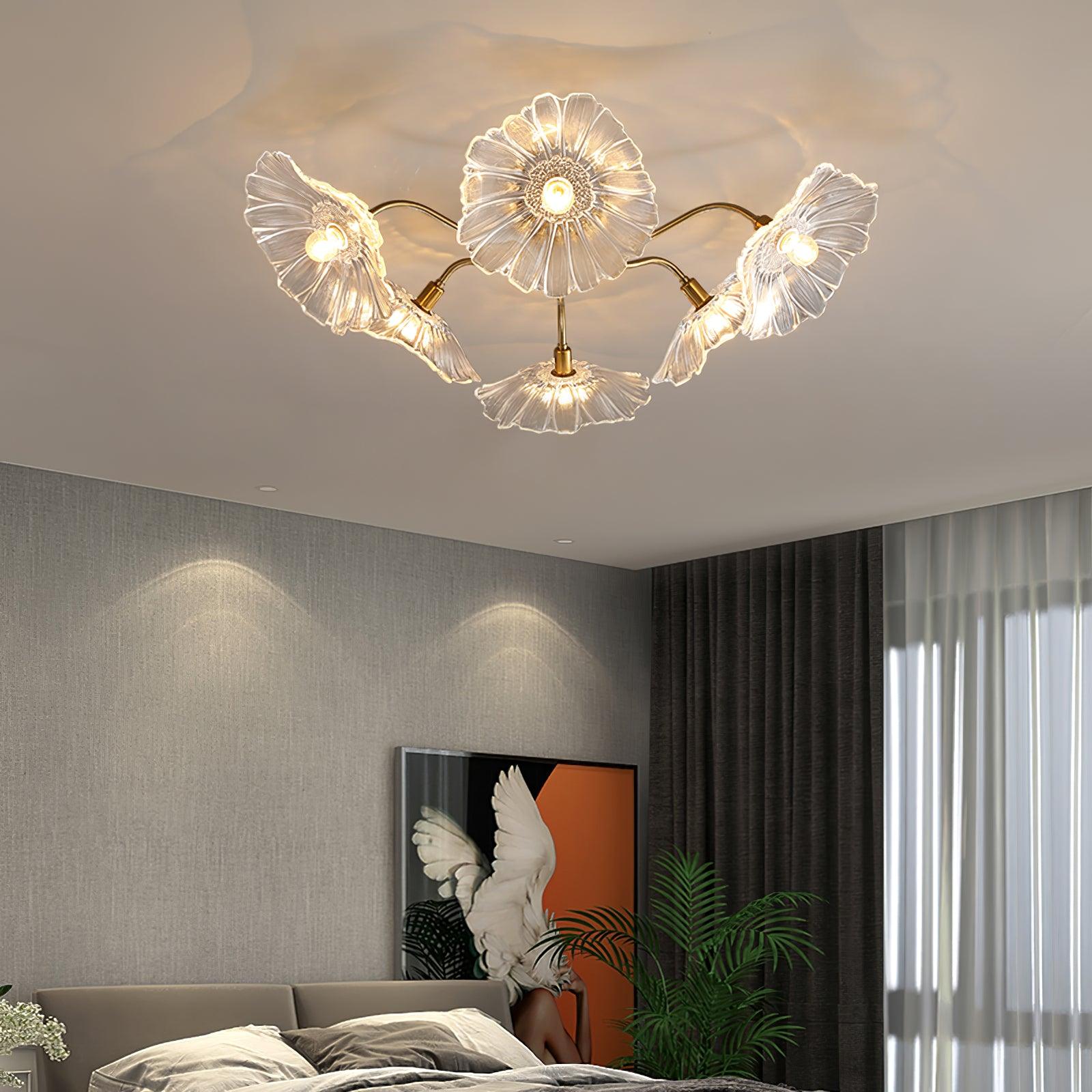 lotus-leaf-frosted-glass-ceiling-light-modern-gold-chandelier-for-living-room