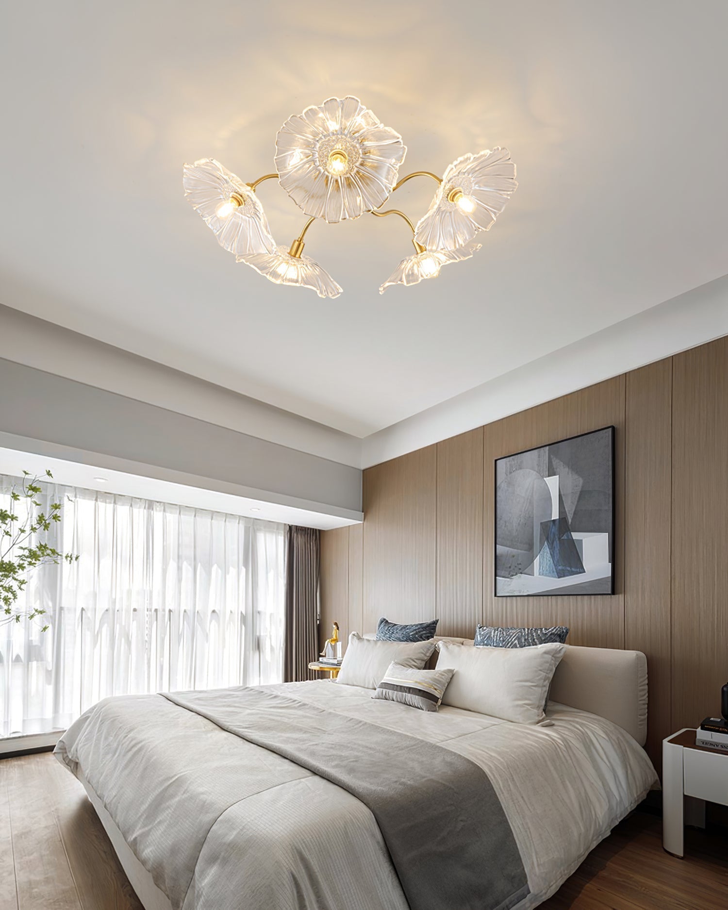 lotus-leaf-frosted-glass-ceiling-light-modern-gold-chandelier-for-living-room