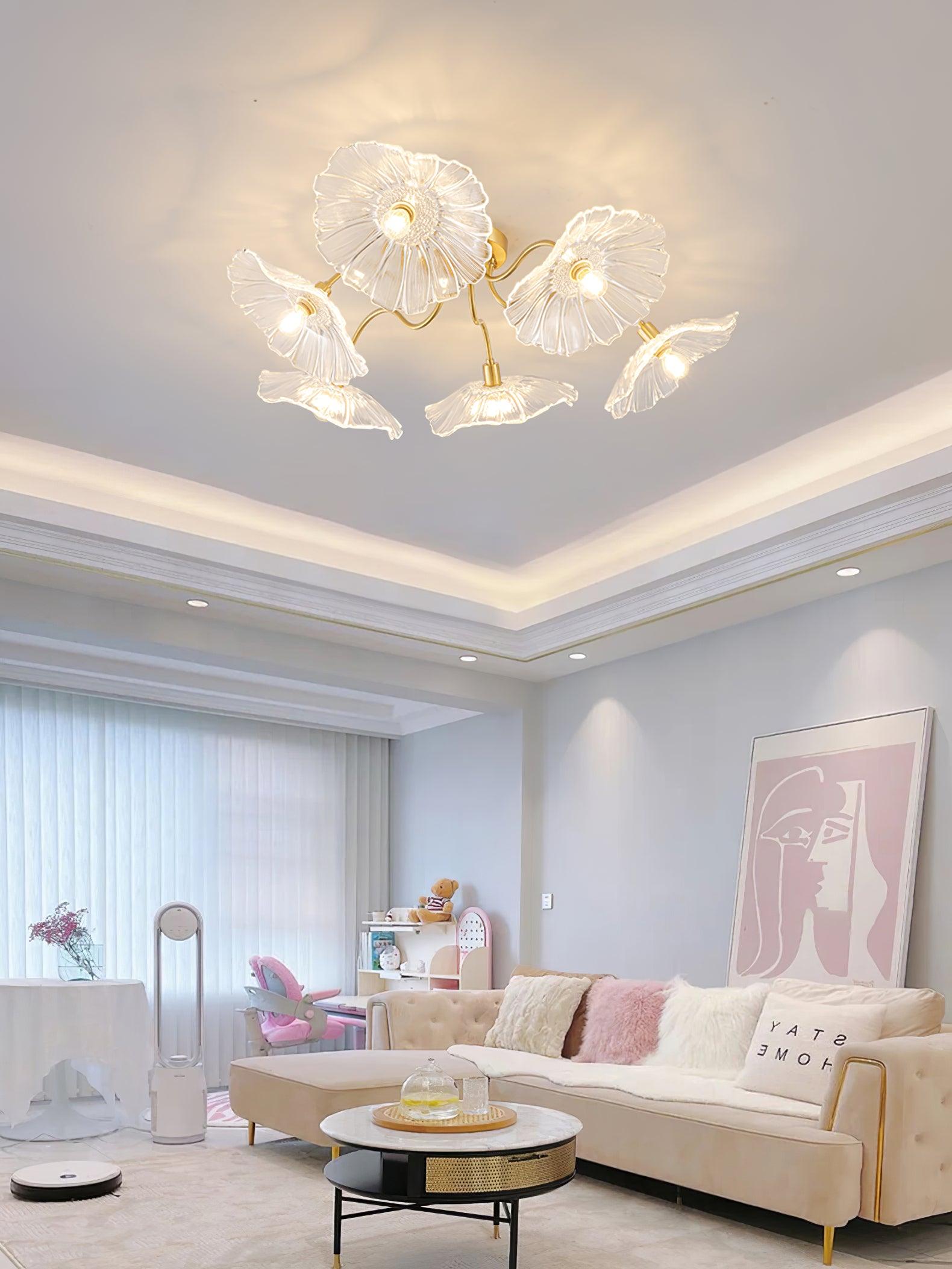 lotus-leaf-frosted-glass-ceiling-light-modern-gold-chandelier-for-living-room