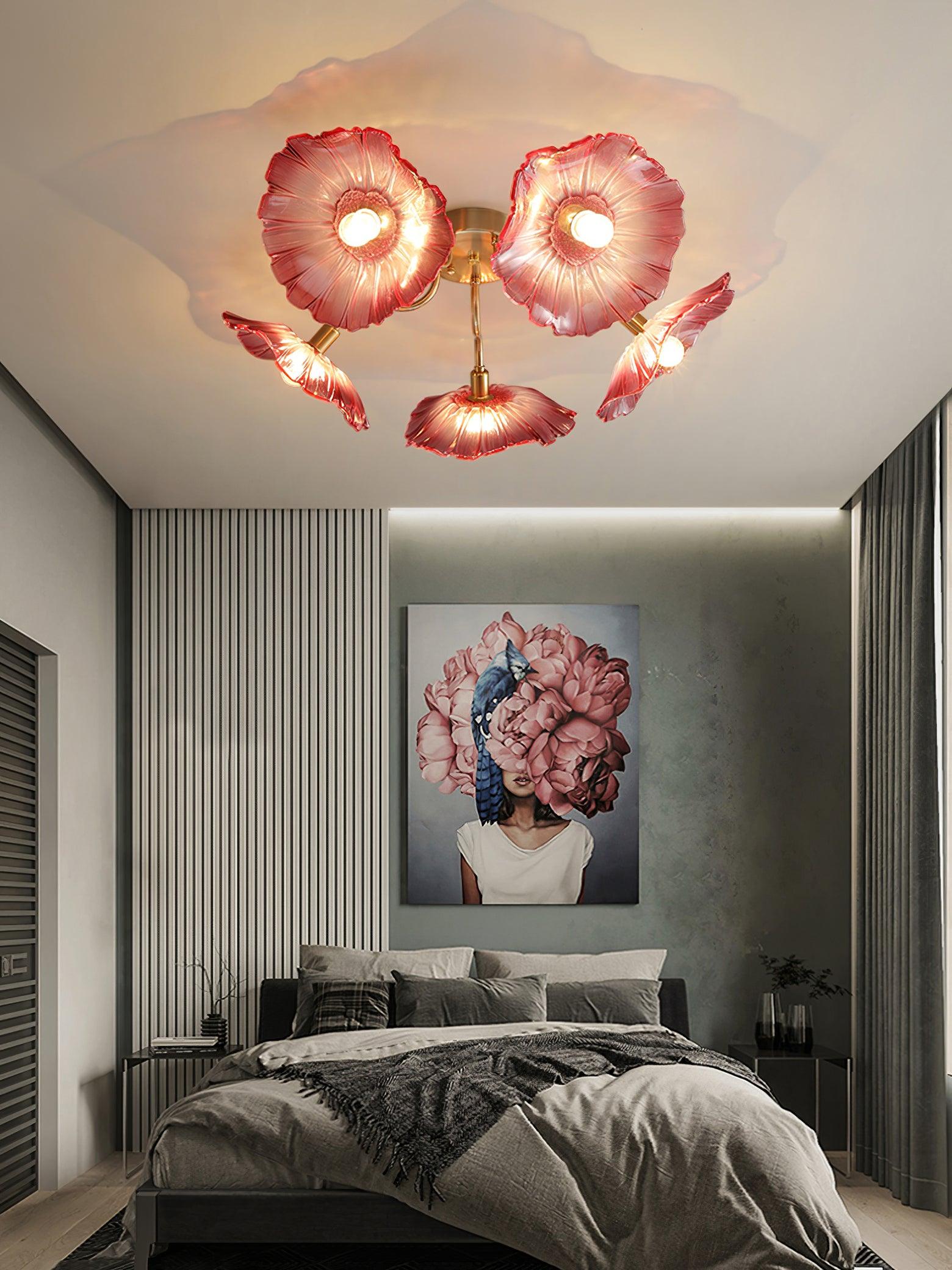 lotus-leaf-frosted-glass-ceiling-light-modern-gold-chandelier-for-living-room