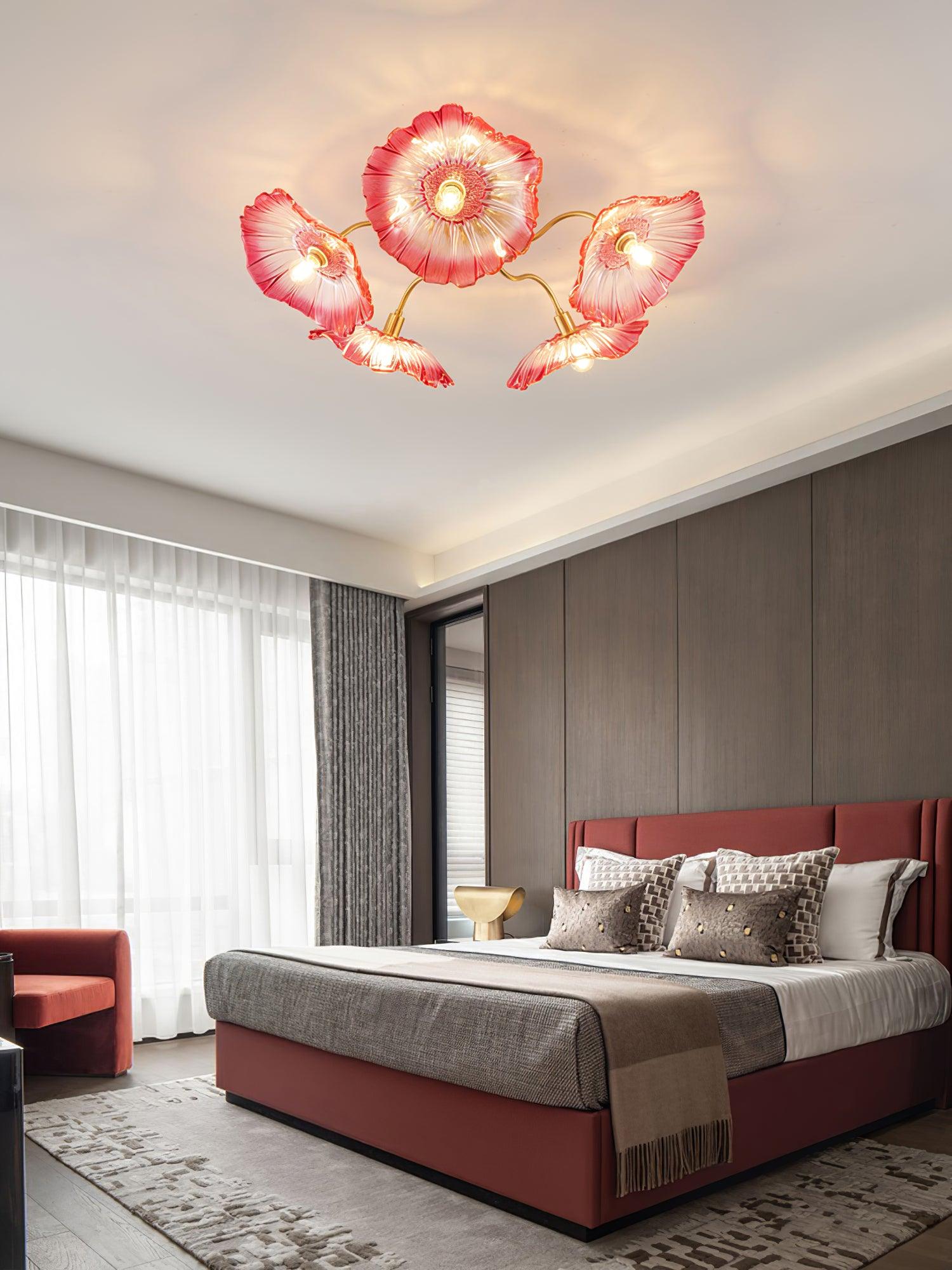 lotus-leaf-frosted-glass-ceiling-light-modern-gold-chandelier-for-living-room