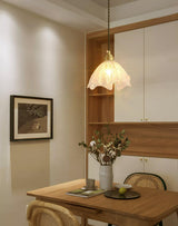 lotus-shape-brass-and-etched-crystal-glass-small-pendant-lamp-for-kitchen-and-hallway-lighting