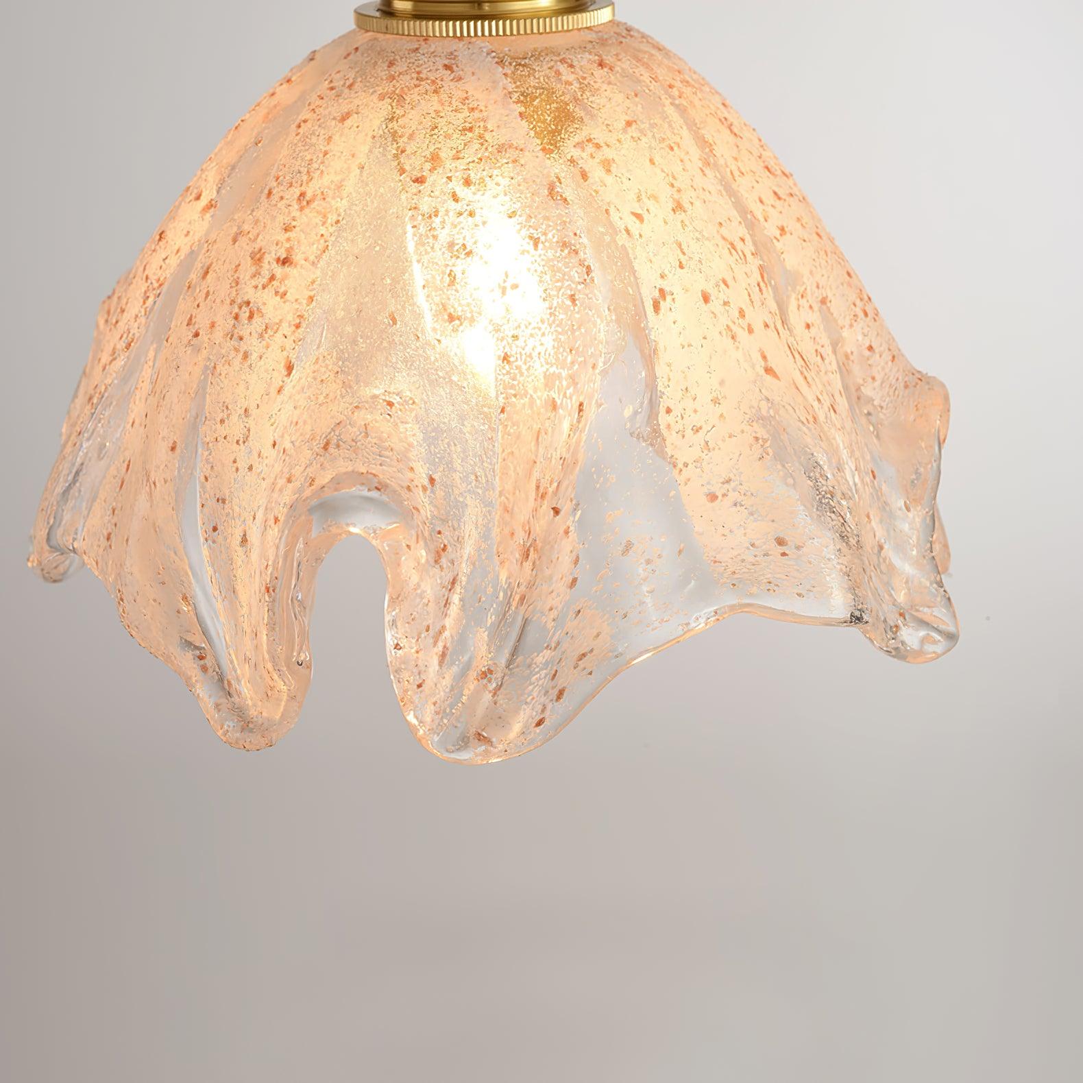 lotus-shape-brass-and-etched-crystal-glass-small-pendant-lamp-for-kitchen-and-hallway-lighting