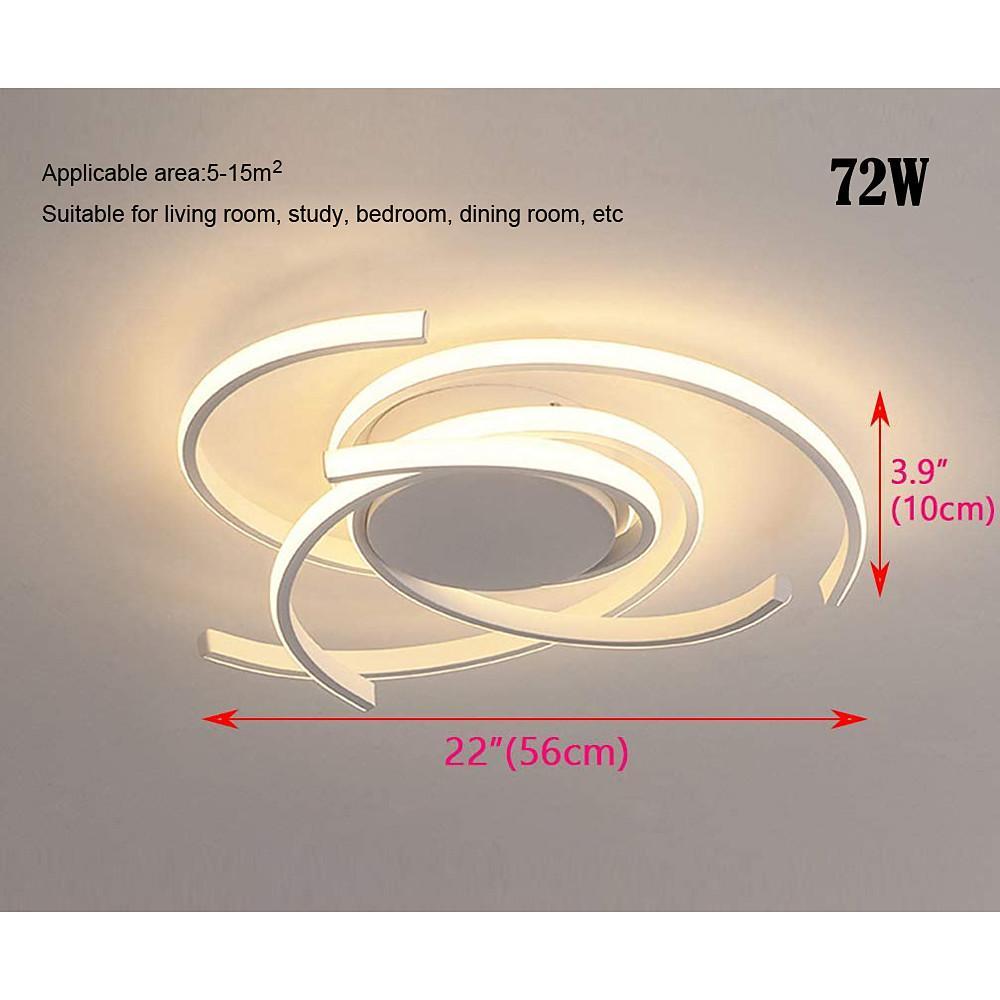 Modern Geometric 30 Inch Circular LED Flush Mount Light for Living Room and Bedroom