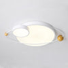 Modern Geometric LED Flush Mount Ceiling Light Dimmable Circle Globe Fixture
