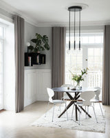 Luminae Glass Sphere Pendant Light Modern Nordic Hanging Lamp for Kitchen and Dining Room