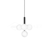 Luminae Glass Sphere Pendant Light Modern Nordic Hanging Lamp for Kitchen and Dining Room