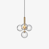 Luminae Glass Sphere Pendant Light Modern Nordic Hanging Lamp for Kitchen and Dining Room