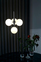 Luminae Glass Sphere Pendant Light Modern Nordic Hanging Lamp for Kitchen and Dining Room