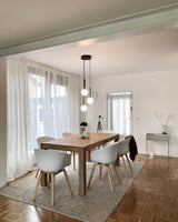 Luminae Glass Sphere Pendant Light Modern Nordic Hanging Lamp for Kitchen and Dining Room