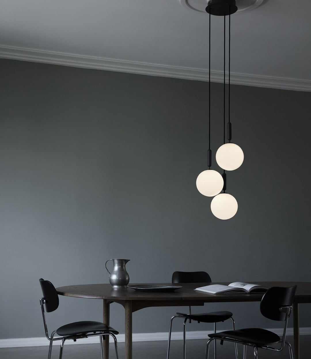 Luminae Glass Sphere Pendant Light Modern Nordic Hanging Lamp for Kitchen and Dining Room