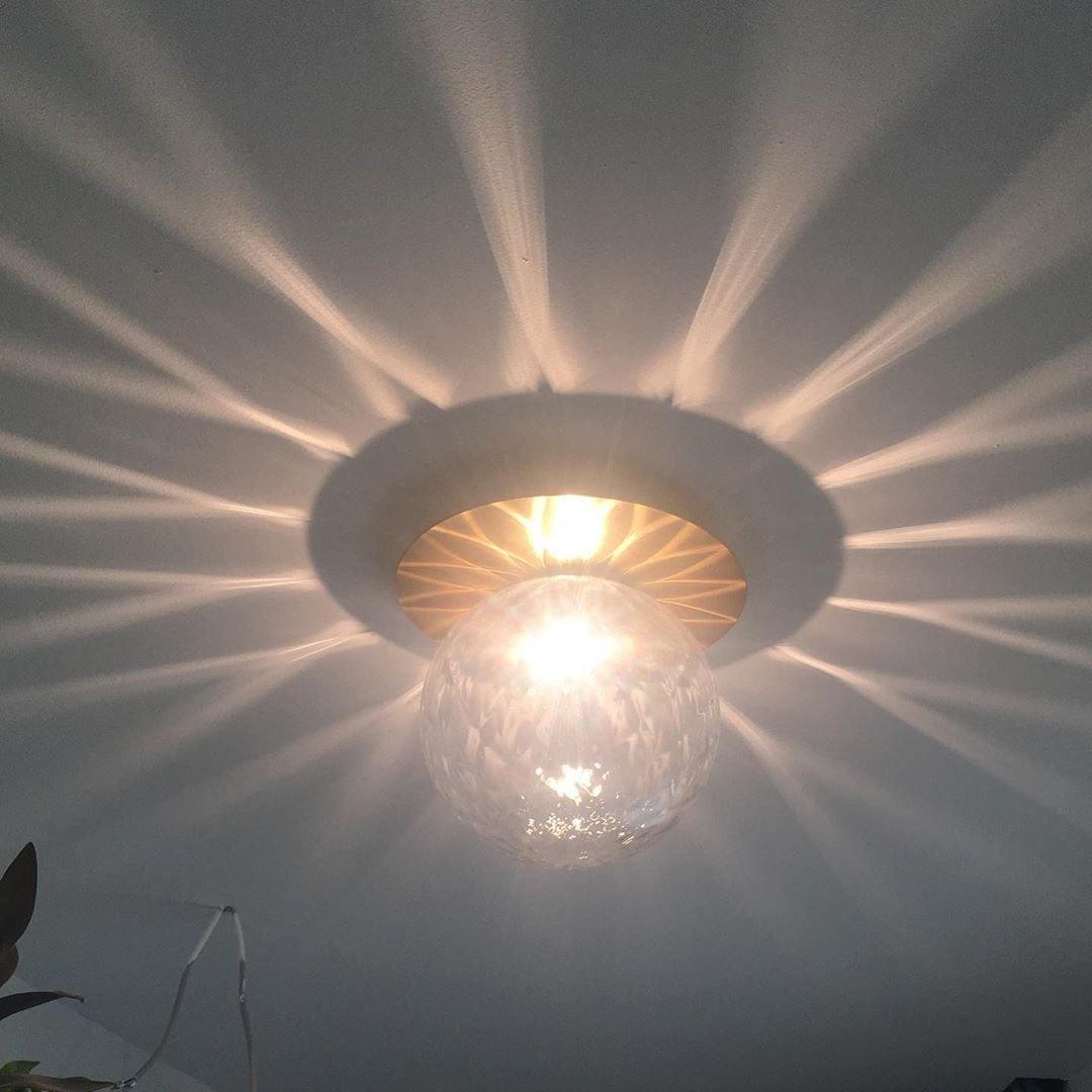 Lunara Modern Glass Globe Wall Sconce and Ceiling Light for Entryway or Hallway