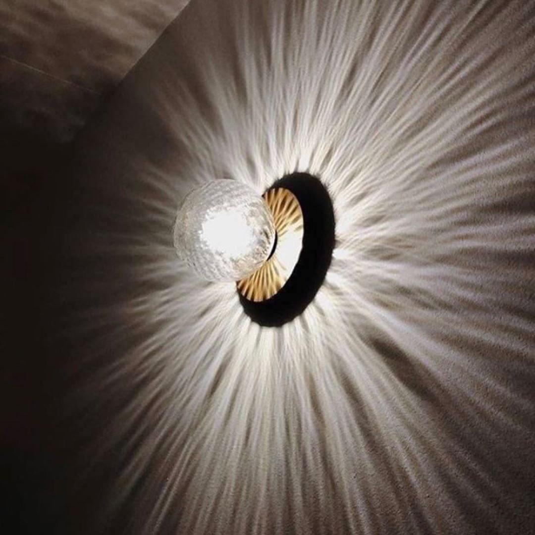 Lunara Modern Glass Globe Wall Sconce and Ceiling Light for Entryway or Hallway