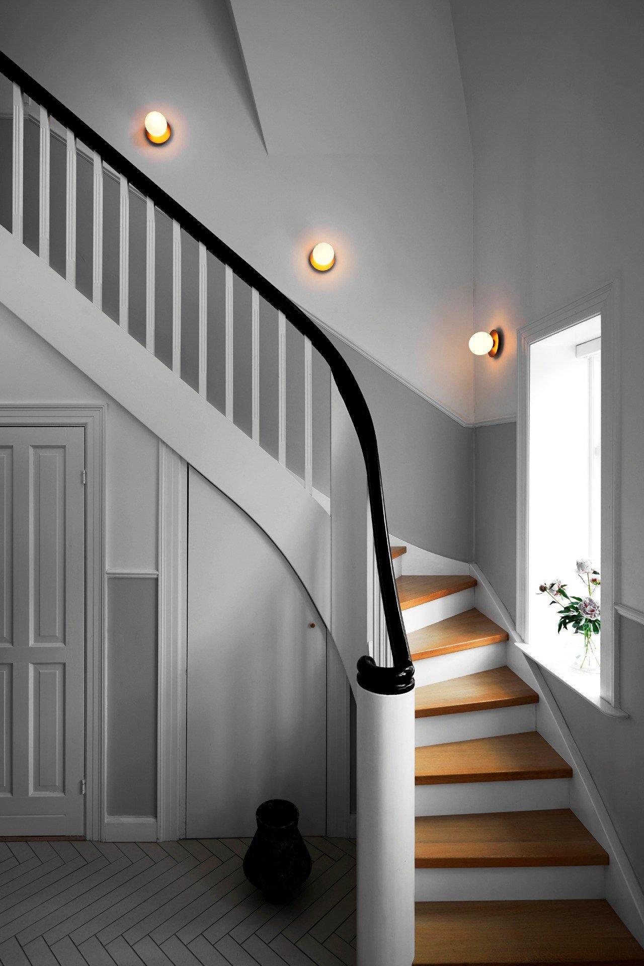 Lunara Modern Glass Globe Wall Sconce and Ceiling Light for Entryway or Hallway