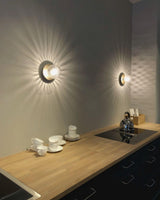 Lunara Modern Glass Globe Wall Sconce and Ceiling Light for Entryway or Hallway