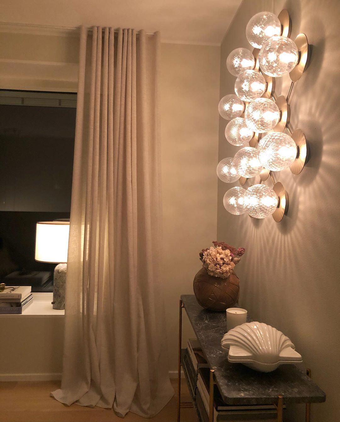 Lunara Modern Glass Globe Wall Sconce and Ceiling Light for Entryway or Hallway