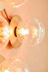 Lunara Modern Glass Globe Wall Sconce and Ceiling Light for Entryway or Hallway