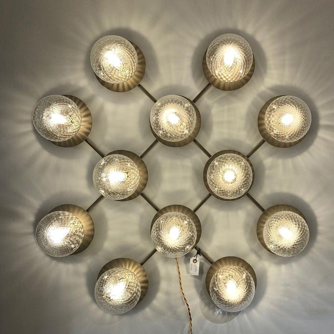 Lunara Modern Glass Globe Wall Sconce and Ceiling Light for Entryway or Hallway
