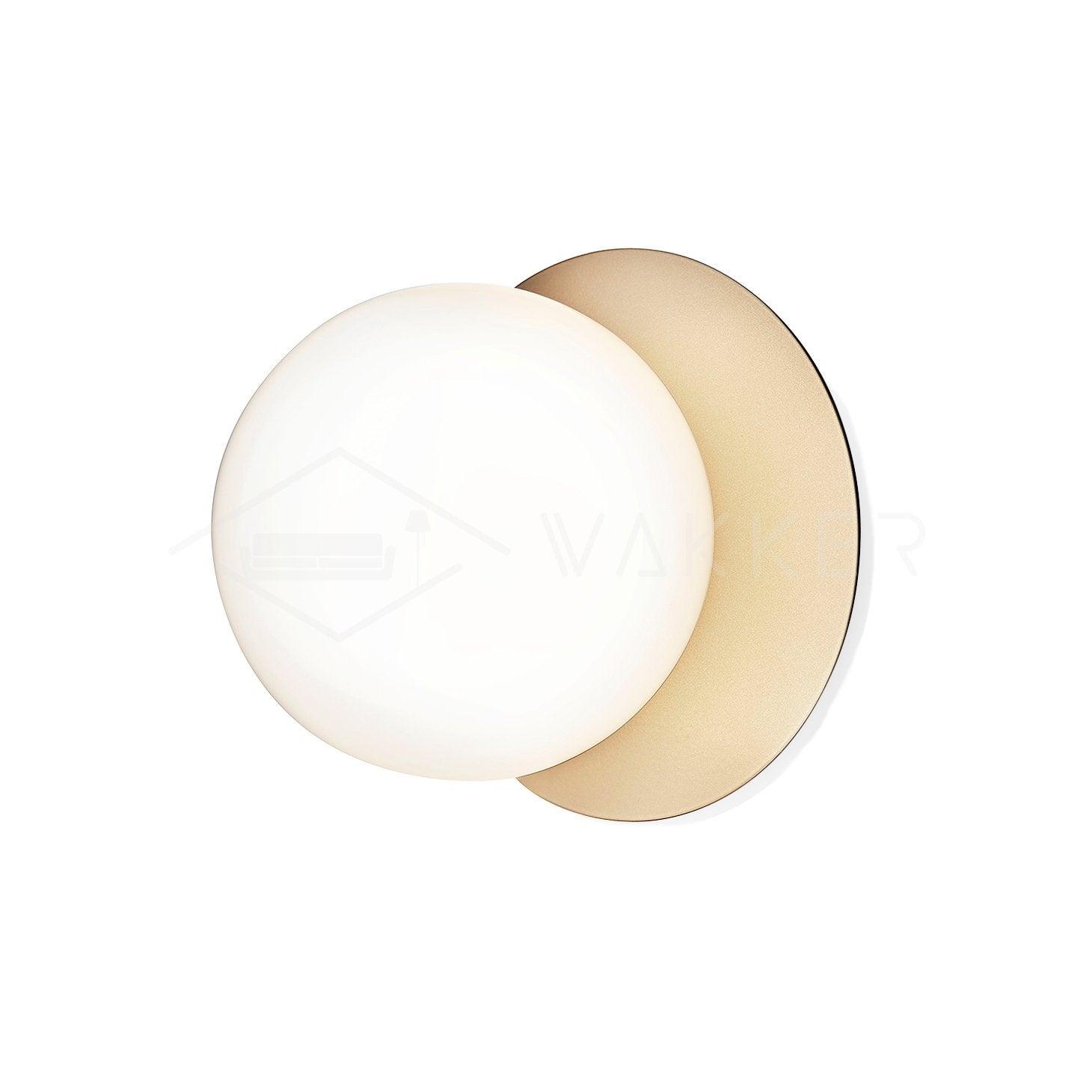 Lunara Modern Glass Globe Wall Sconce and Ceiling Light for Entryway or Hallway