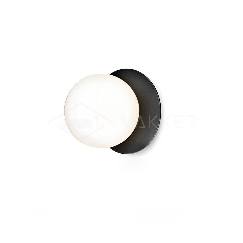 Lunara Modern Glass Globe Wall Sconce and Ceiling Light for Entryway or Hallway
