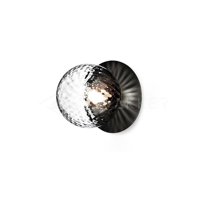 Lunara Modern Glass Globe Wall Sconce and Ceiling Light for Entryway or Hallway