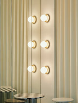 Lunara Modern Glass Globe Wall Sconce and Ceiling Light for Entryway or Hallway