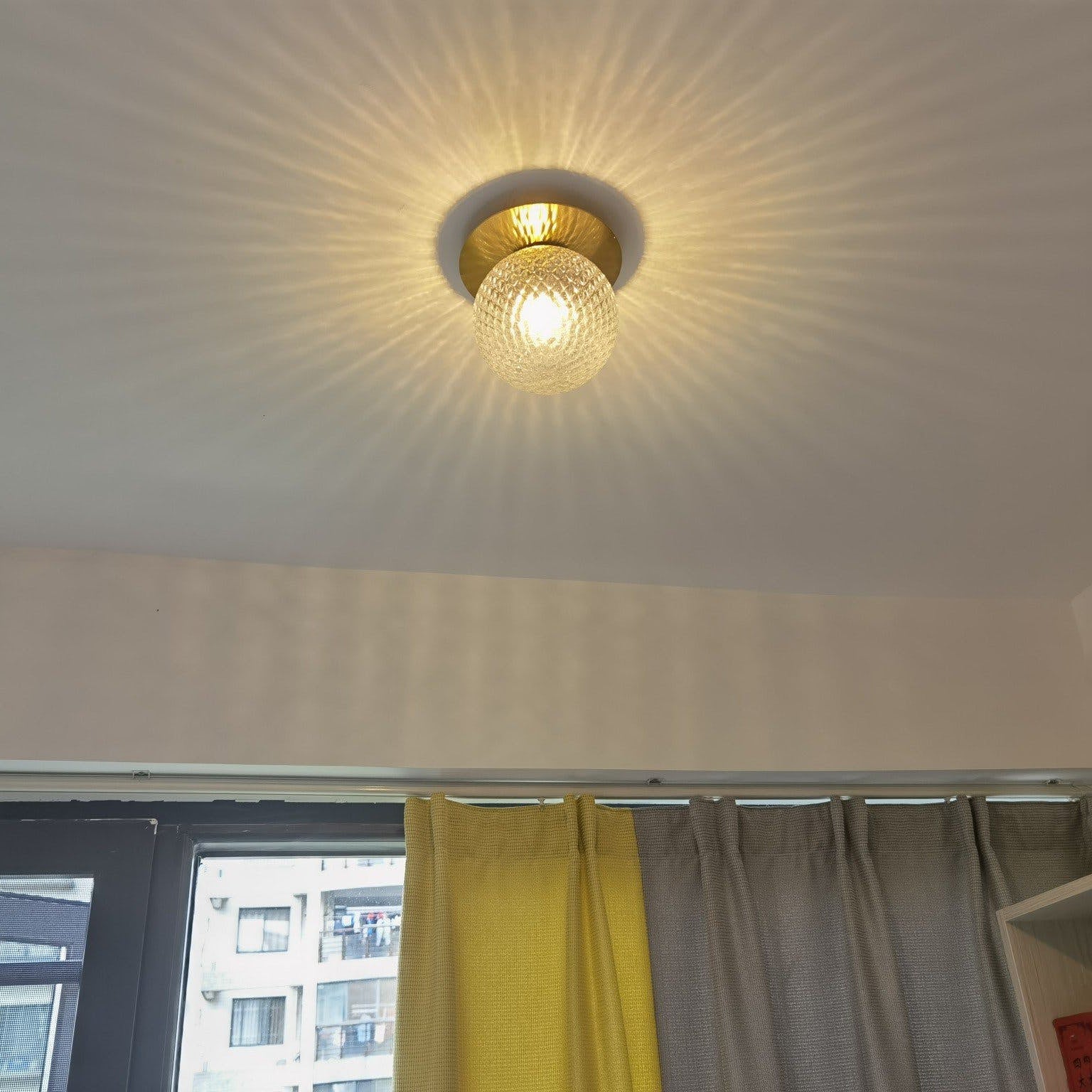 Lunara Modern Glass Globe Wall Sconce and Ceiling Light for Entryway or Hallway