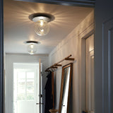 Lunara Modern Glass Globe Wall Sconce and Ceiling Light for Entryway or Hallway