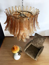 luxurious-murano-style-amber-glass-petal-chandelier-elegant-handcrafted-ceiling-light-fixture