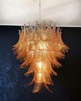 luxurious-murano-style-amber-glass-petal-chandelier-elegant-handcrafted-ceiling-light-fixture