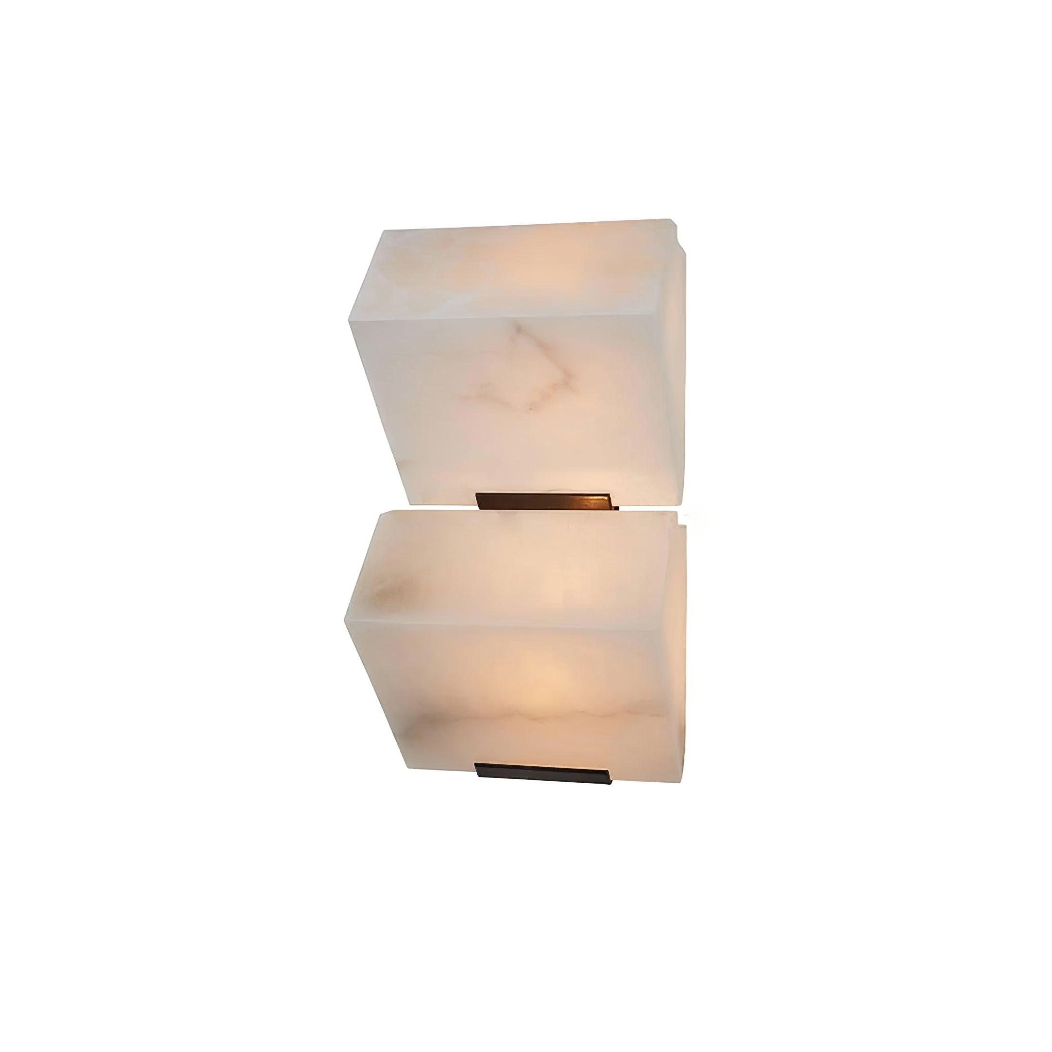 Luxury Alabaster LED Sconce Minimalist Wall Light for Staircase and Bedroom