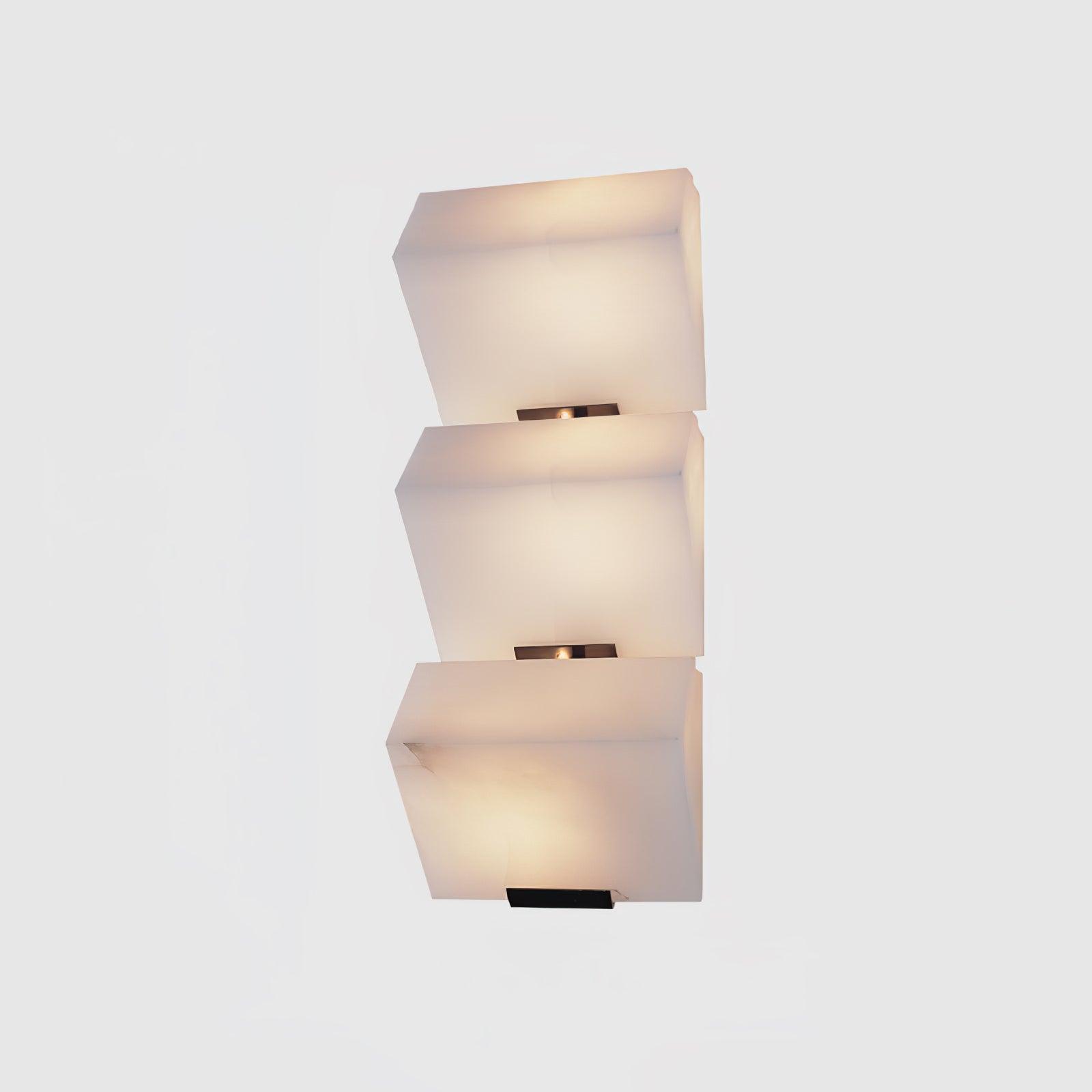 Luxury Alabaster LED Sconce Minimalist Wall Light for Staircase and Bedroom