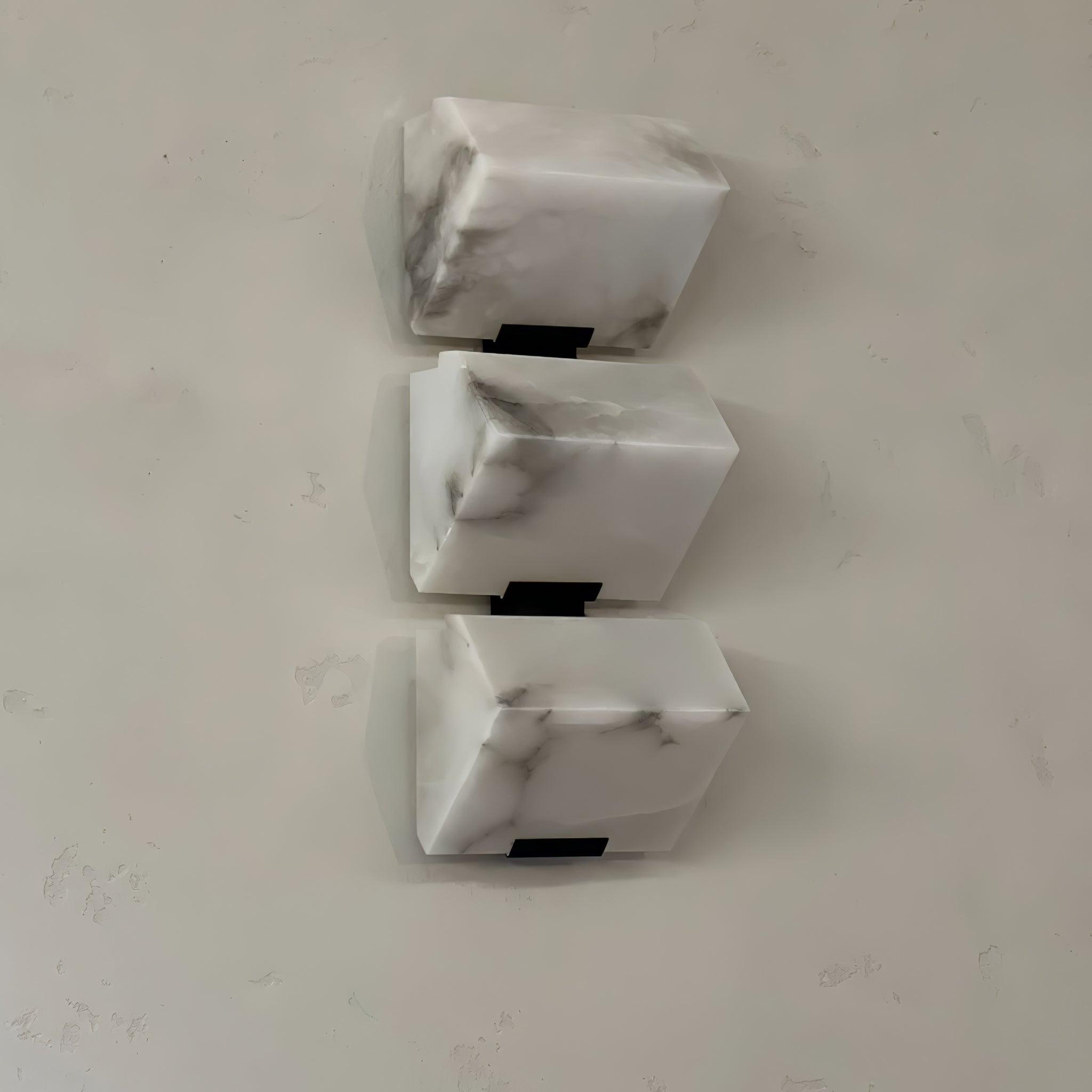 Luxury Alabaster LED Sconce Minimalist Wall Light for Staircase and Bedroom