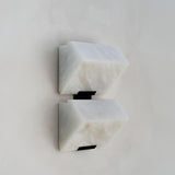 Luxury Alabaster LED Sconce Minimalist Wall Light for Staircase and Bedroom