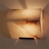 Luxury Alabaster LED Sconce Minimalist Wall Light for Staircase and Bedroom