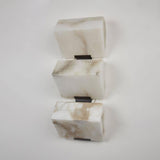Luxury Alabaster LED Sconce Minimalist Wall Light for Staircase and Bedroom