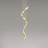Luxury Alabaster Stone Cylinder Pendant Chandelier with Brass Fittings for Grand Entryways
