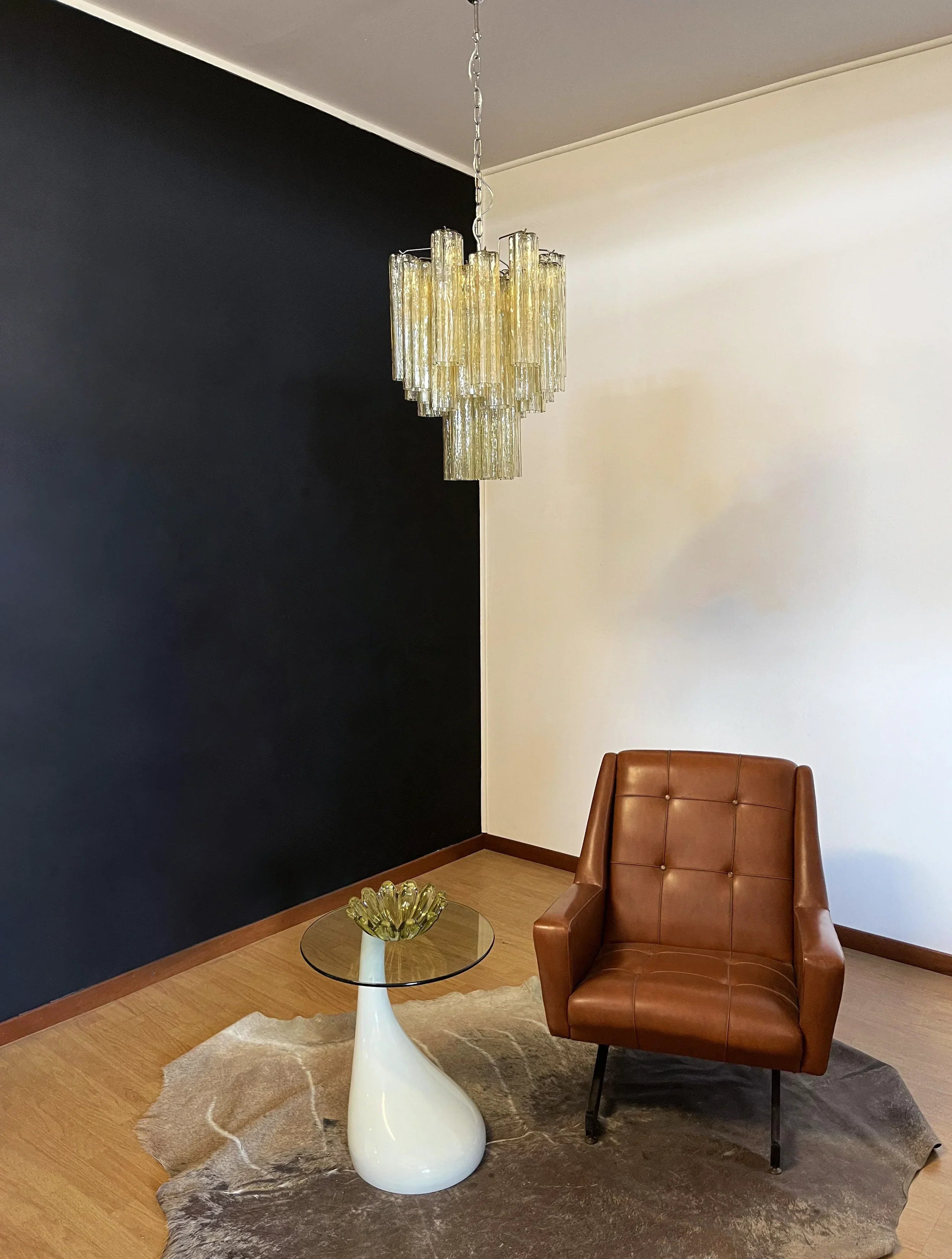 luxury-amber-glass-tube-chandelier-modern-murano-style-pendant-light-with-metal-frame