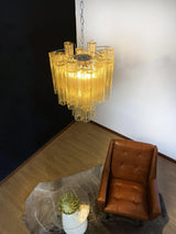 luxury-amber-glass-tube-chandelier-modern-murano-style-pendant-light-with-metal-frame