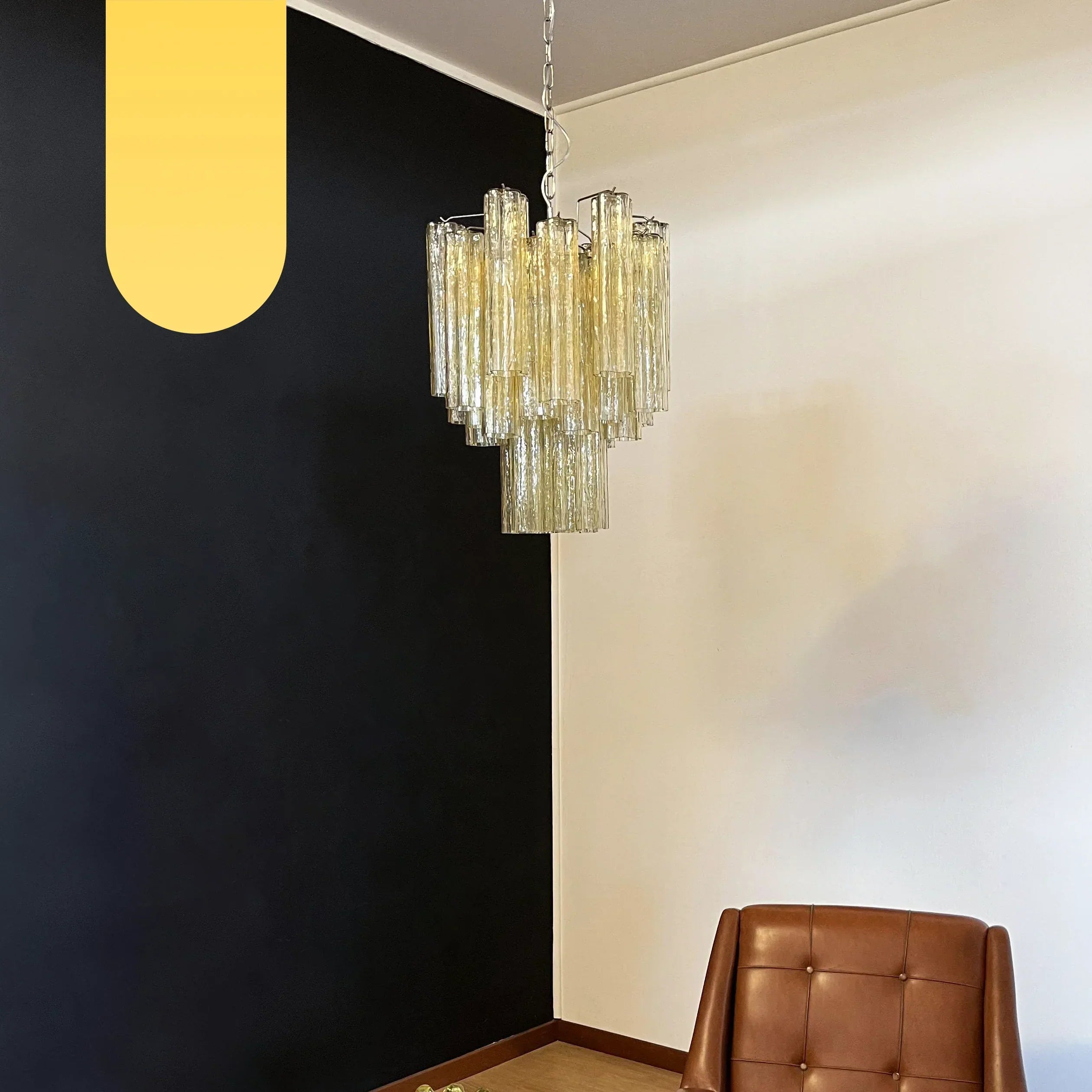 luxury-amber-glass-tube-chandelier-modern-murano-style-pendant-light-with-metal-frame