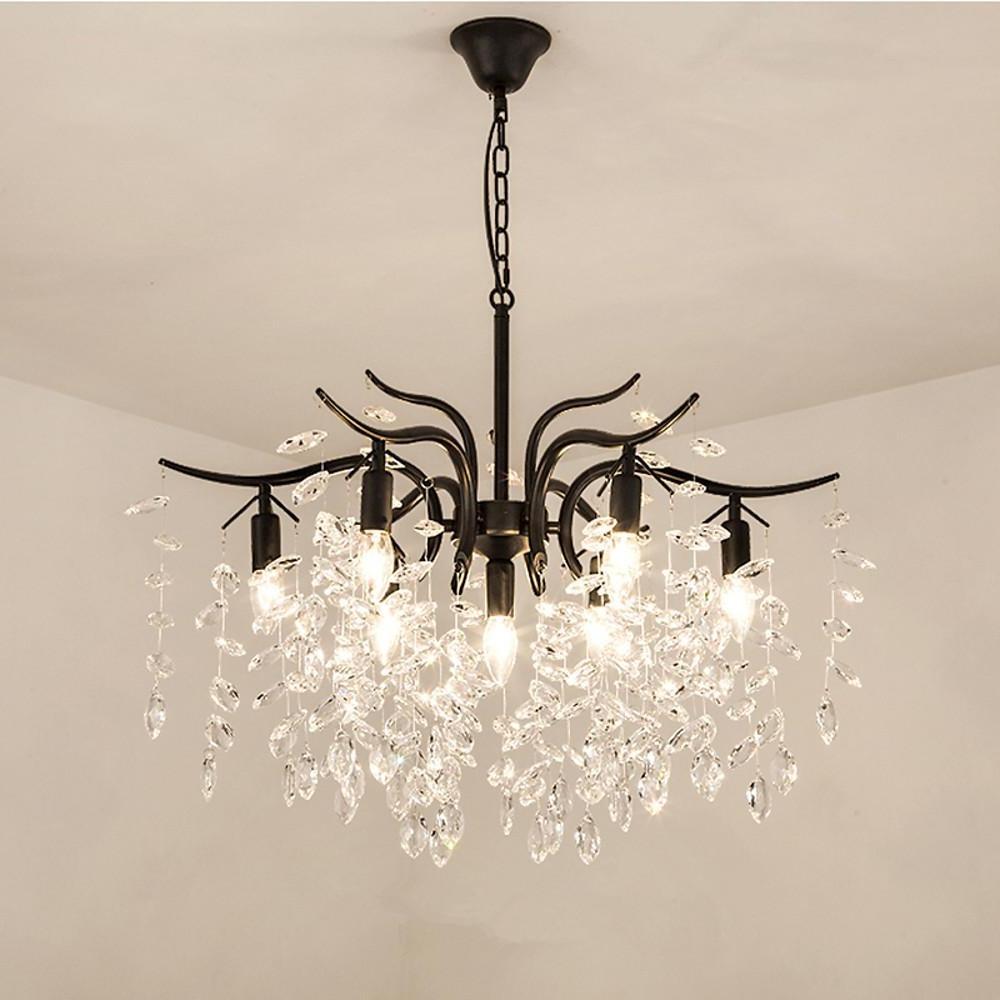 Luxury Antique Crystal 7 Light LED Artistic Chandelier for Kitchen Island and Dining Room