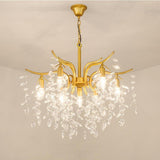 Luxury Antique Crystal 7 Light LED Artistic Chandelier for Kitchen Island and Dining Room