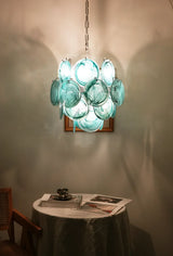 luxury-blue-murano-glass-disk-chandelier-vintage-style-lighting-for-dining-room